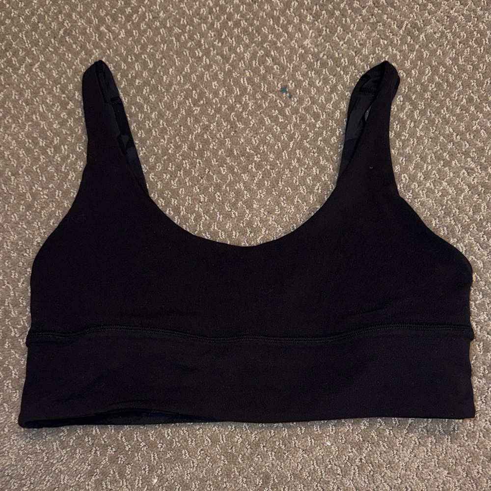 Women's Black Lululemon Reversible Sports Bra